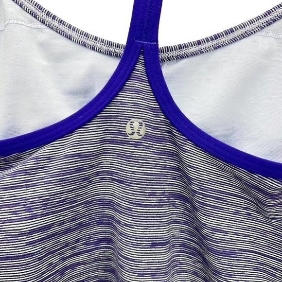 LULULEMON Wee are from Space Power Y Racerback Heather Purple Tank Top Women's 6 - Picture 7 of 12